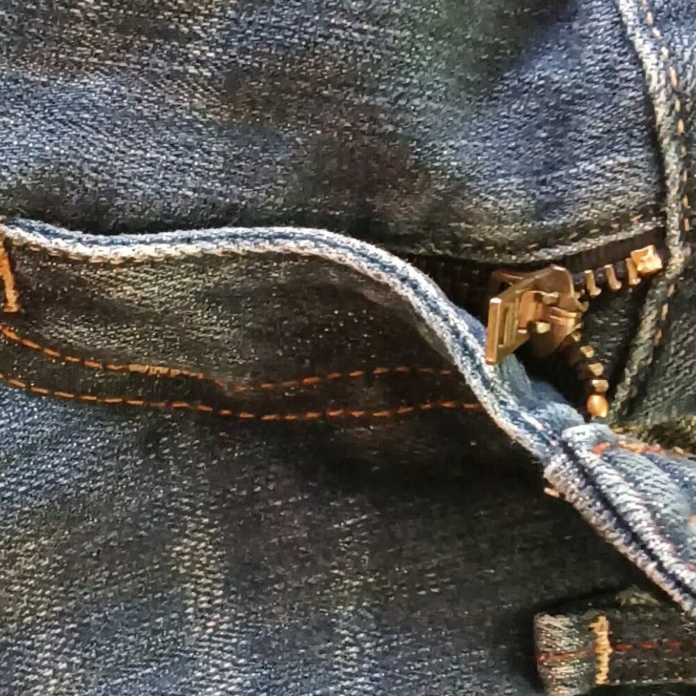 Armani Exchange π Womens Gorgeous Boot Cut Denim Distressed Wash Blue Jeans π - Picture 10 of 14